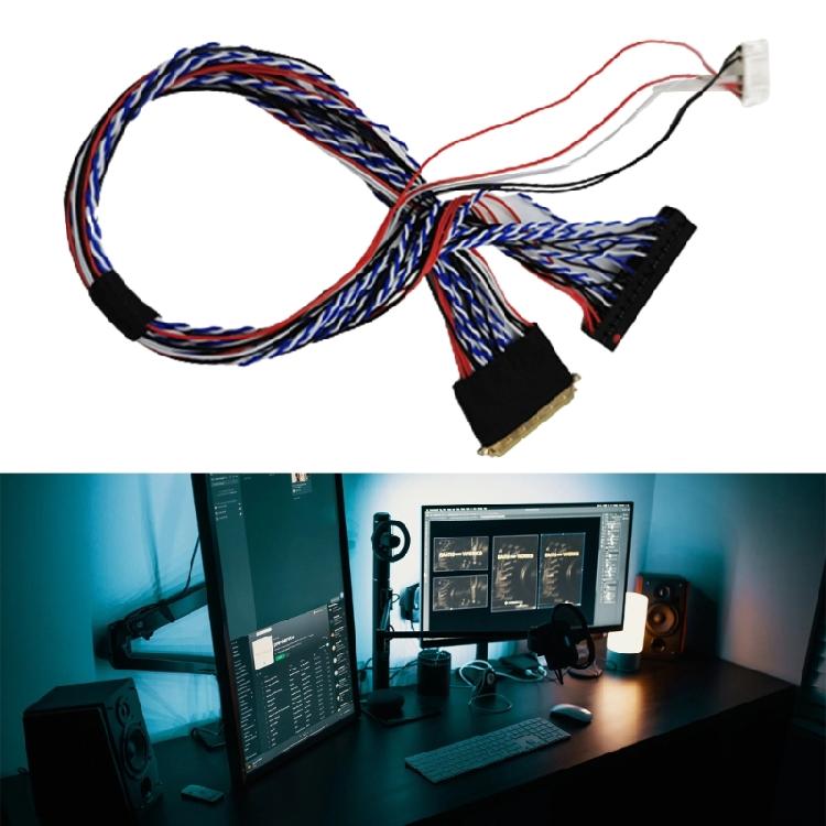 ЖК-экран LVDS Кабель 40-контактный LVDS Кабель 2-канальный 6-битный Поддержка для 14-18,4 дюйма