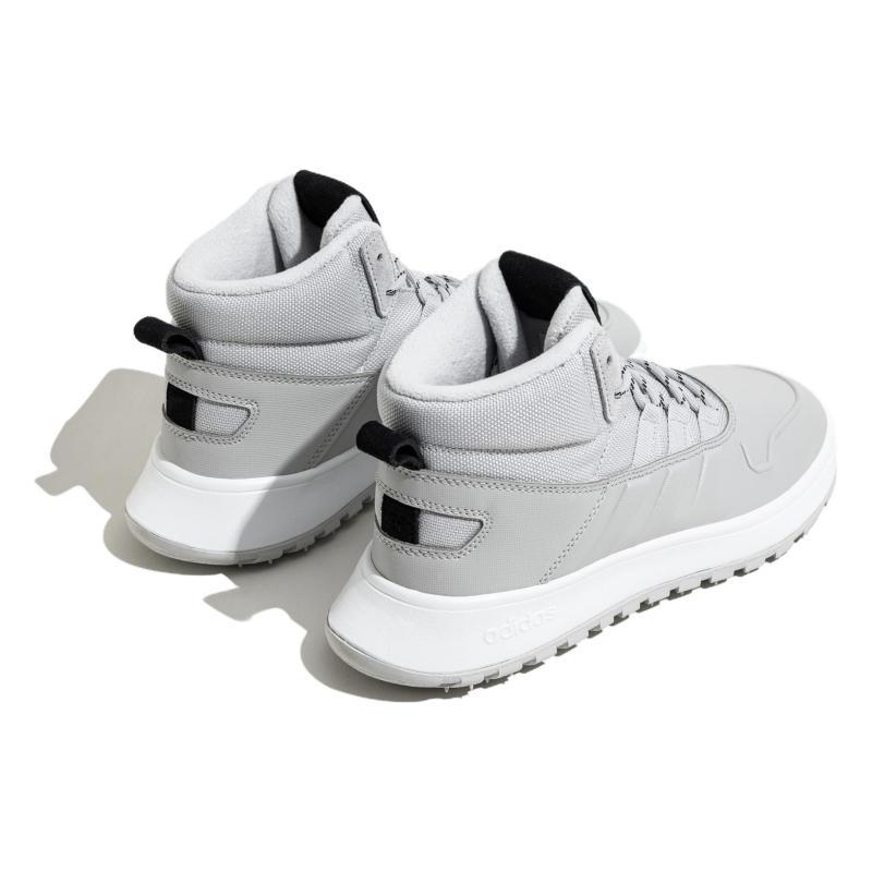 Adidas Neo FUSION STORM Cushioning Wear-Resistant Mid-Top Casual Shoes Unisex Gray Sneakers IF1627