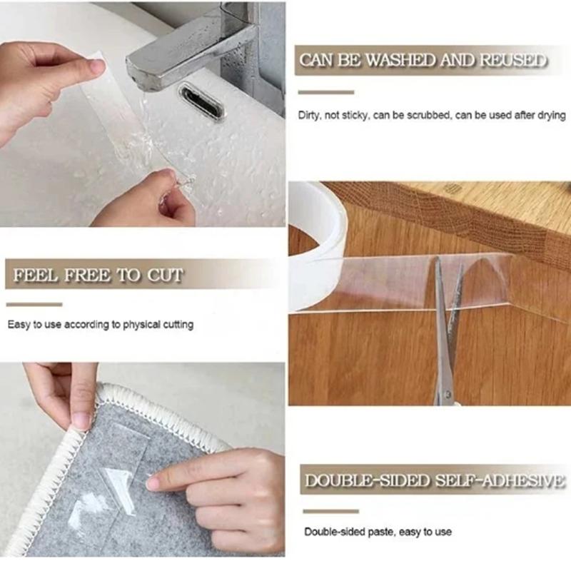 Ultra-strong Double Sided Adhesive Monster Tape Home Appliance Waterproof Wall Stickers Home Improvement Resistant Tapes