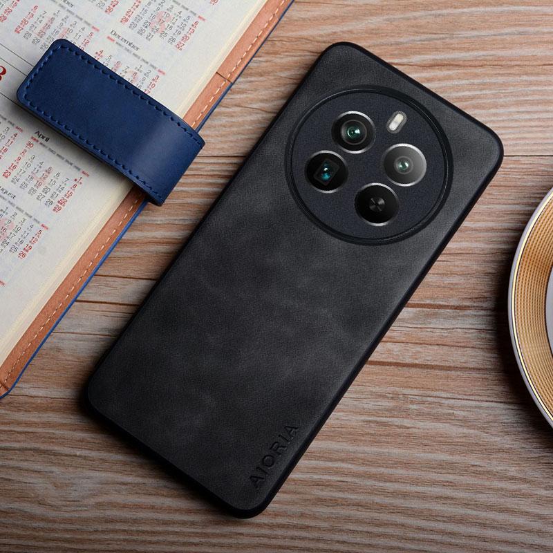 Чехол для Realme 12 Pro Plus, шелковистый, прочный чехол из искусственной кожи для Realme 12 Plus, чехол