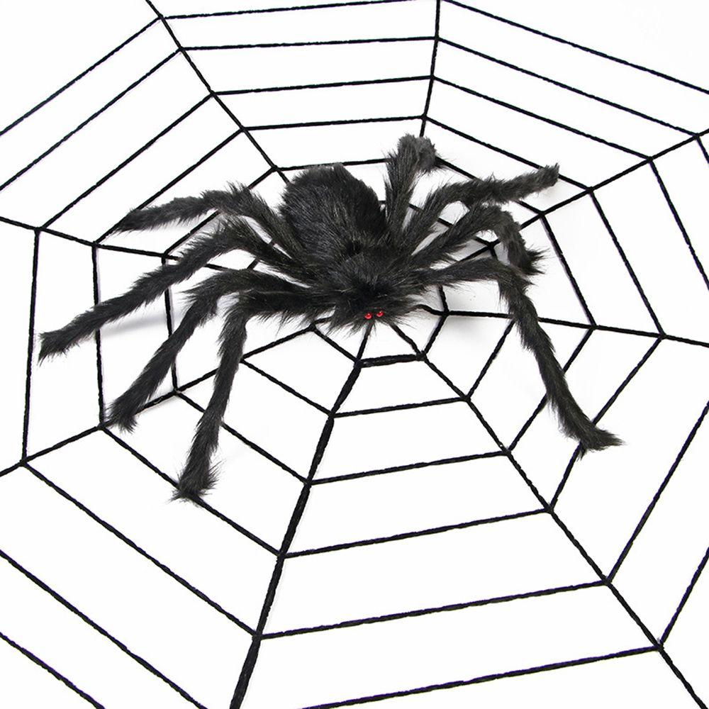 DIY Ornament Horror Giant Spider Black Plush Spider Artificial Spider Haunted House Decor