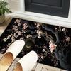 Elegant Floral Still Life Office Rug Chair Mat, Entryway Carpet, Suitable for Front Door, Bedroom, Living Room, Desk, Holiday Gift