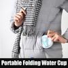 Складная чашка для воды, силиконовая портативная выдвижная складная чашка для воды, для путешествий на открытом воздухе, компрессионная чашка большой емкости, портативная чашка для путешествий