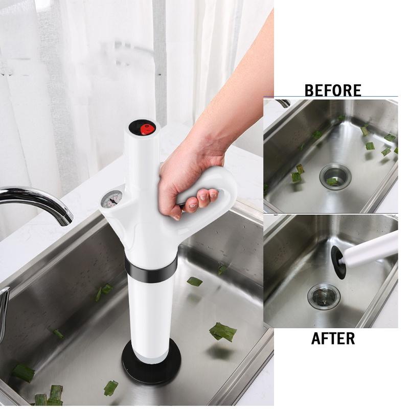 Электрический плунжер для унитаза, драга, инструмент для удаления засоров, воздушные плунжеры для унитаза высокого давления для туалета, ванной комнаты, слив в пол