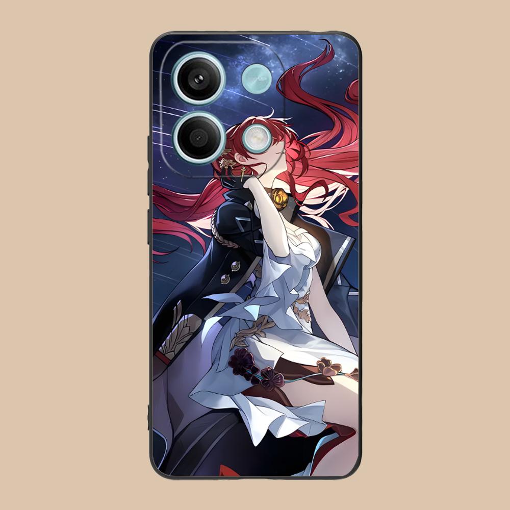 HSR Himeko Matte TPU Mobile Phone Case for POCO F8 F7 F6 F5 F4 F3 F2 Pro GT C75 C71 C65 C61 C40 Pro Ultra Colorful Cover