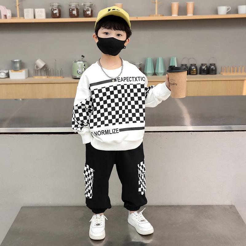 Комплект одежды для мальчиков Весенняя одежда Детский комплект из двух предметов Explosive Street Красивая весенняя одежда Детская одежда