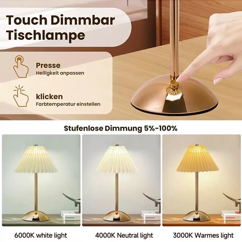 LED Table Lamp Creative Atmosphere Desk Lamp USB Rechargeable Table Lamp Vintage Bedroom Bedside Study Decorative Night Lights