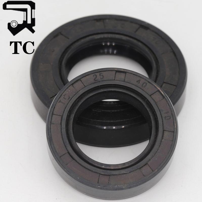 TC TG4 20/21/22/23/24/25/26/27/28/29mm ID Black Nitrile Rubber NBR Grooved Lip Spring Gasket Ring Radial Shaft Skeleton Oil Seal