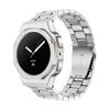 Роскошный комплект для модификации Samsung Watch 8 40 мм 44 мм Металлический корпус+Резиновый ремешок для Watch 8 Classic 46 мм Комплект для переделки Аксессуары