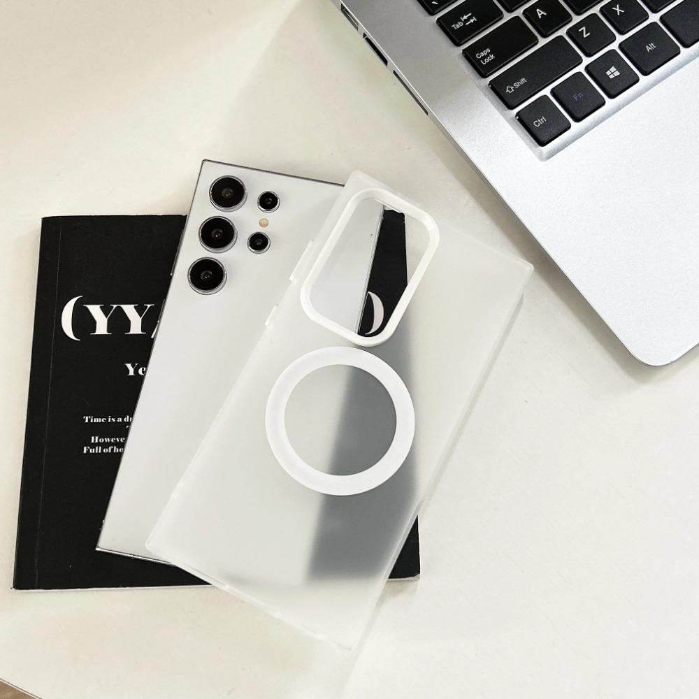 Модный матовый прозрачный чехол для Magsafe для Samsung Galaxy S26 Ultra Pro S25 Edge S24 S23 Plus A57 A37 A27 A17 A07 A56 A36 A26 A16 Беспроводная зарядка Крышка