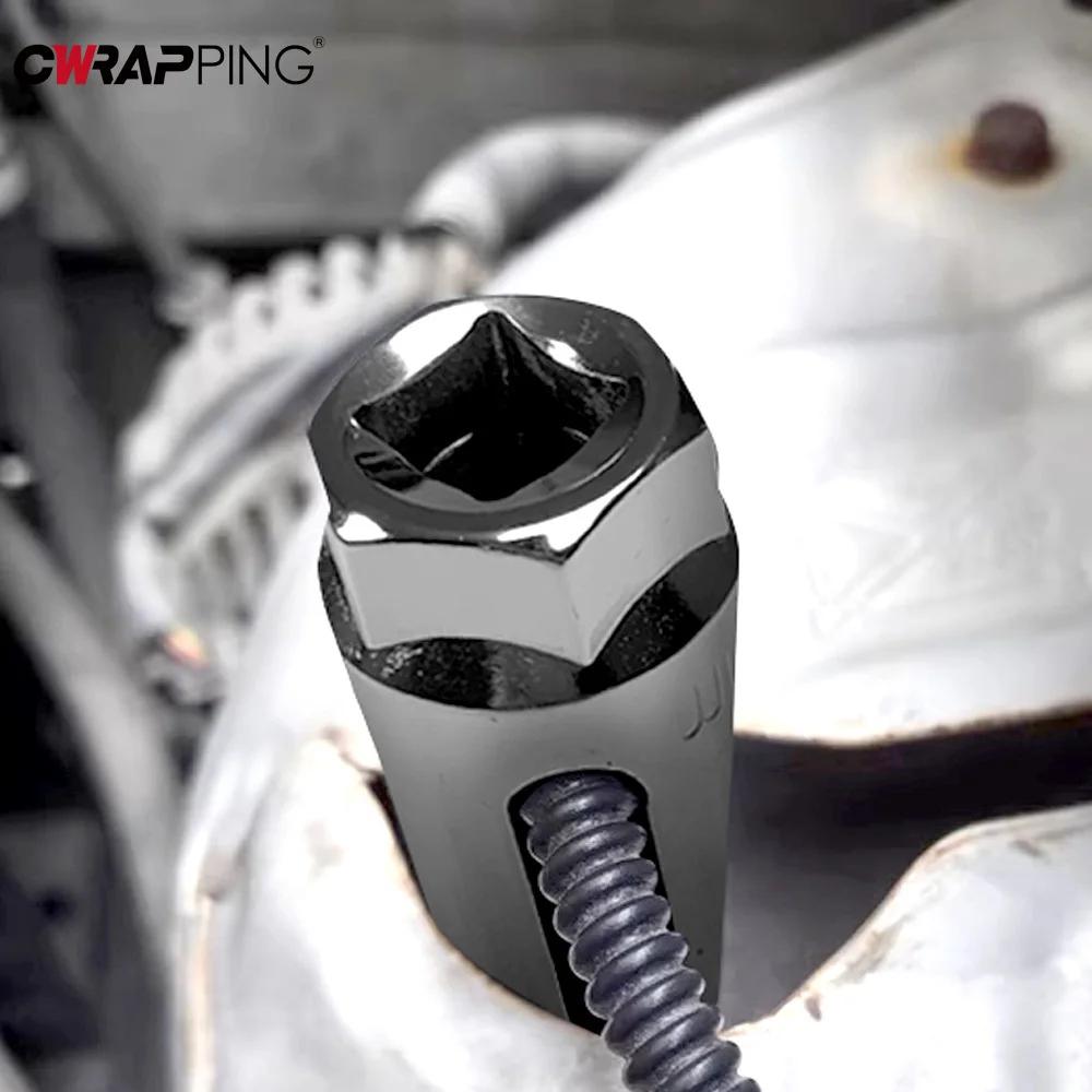 Инструмент для снятия и установки автомобильного кислородного датчика 22 мм 1/2" привод торцевой ключ специальный инструмент для ремонта инструмент для снятия кислородного датчика