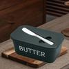 Rectangular Butter Container Plastic Cheese Dish Multi-functional Butter Storage Box  Refrigerator