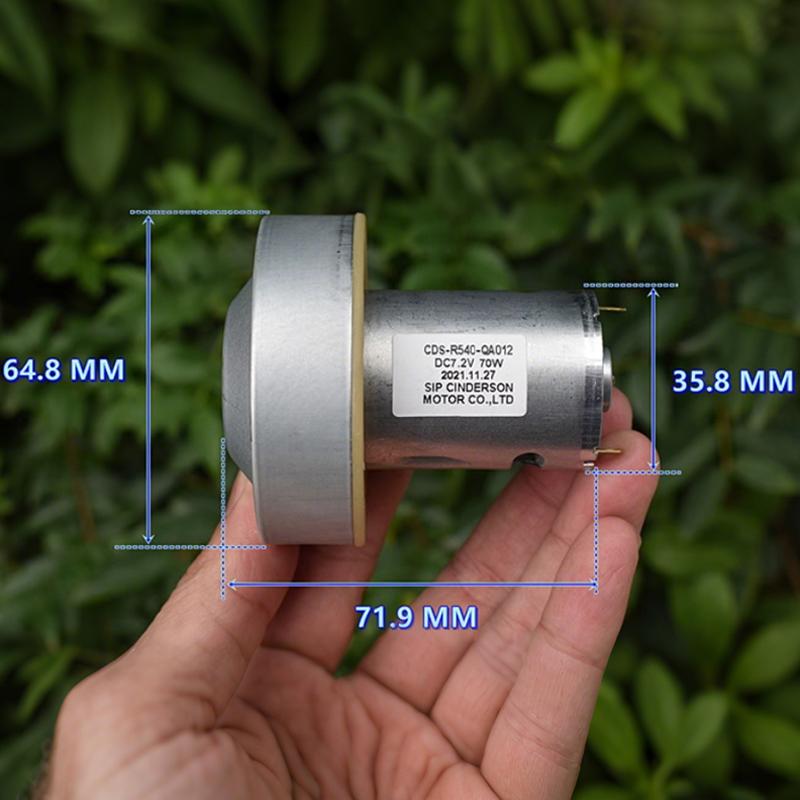 1 шт. Мотор 545 DC7.2V 70W Мотор пылесоса Шарикоподшипниковый Микромотор Для Запчастей Пылесоса Воздуходувка Встроенный Драйвер