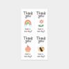 100/200 Pcs Adhesive Sealed Stickers Thank You Decorative Stickers Sealing Decor Labels  Gift Box