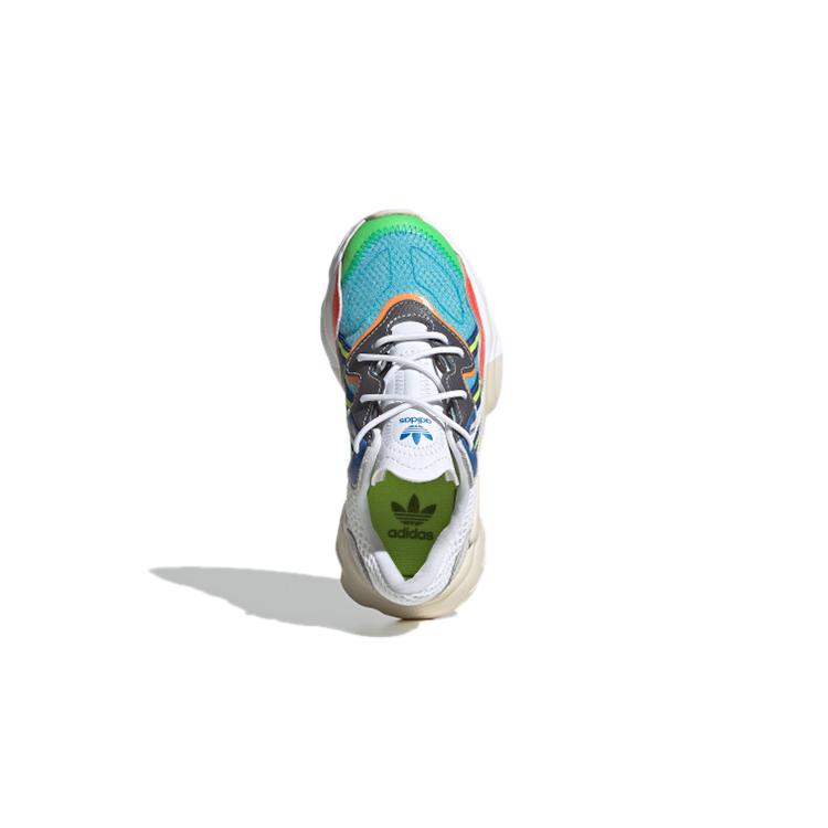 Adidas Originals Ozweego Breathable And Lightweight Kids Lifestyle Shoes Blue White Children Aged 3 7 Years Old FV7371