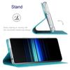 Для Sony Xperia 5 V Чехол-книжка из кожи с магнитом и защитой от ударов серии ViLi DMX
