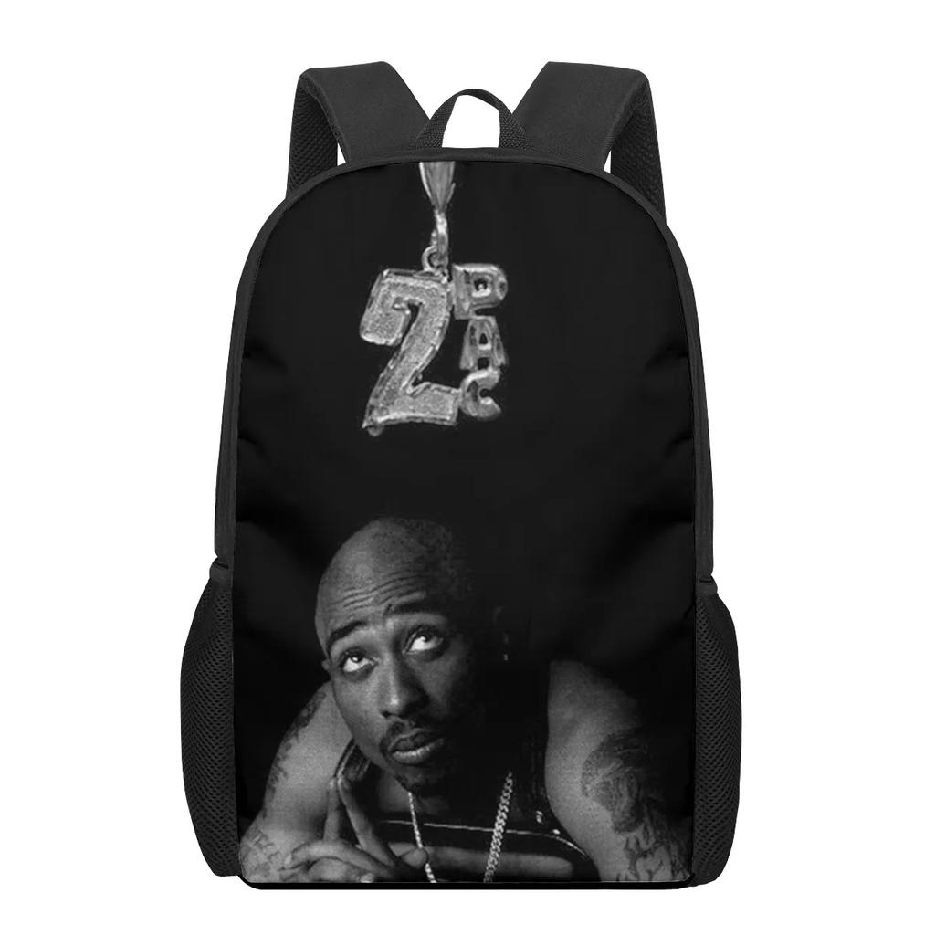 Детская сумка-портфель Школьная сумка для ученика Rapper 2pac певец Tupac Рисунок Школьные сумки для детей Девочек Мальчиков Подростков Школьные рюкзаки