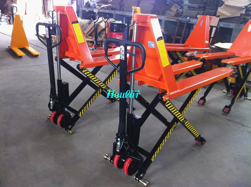 HOULAR High Stroke Electric Pallet Jack/Scissor Lift Truck