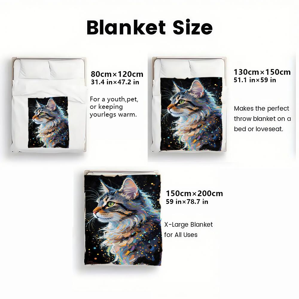 Animal flannel thin Blanket Picnic Bed Sofa Blankets Family Bedroom Children's Room Napping blankets fluffy
