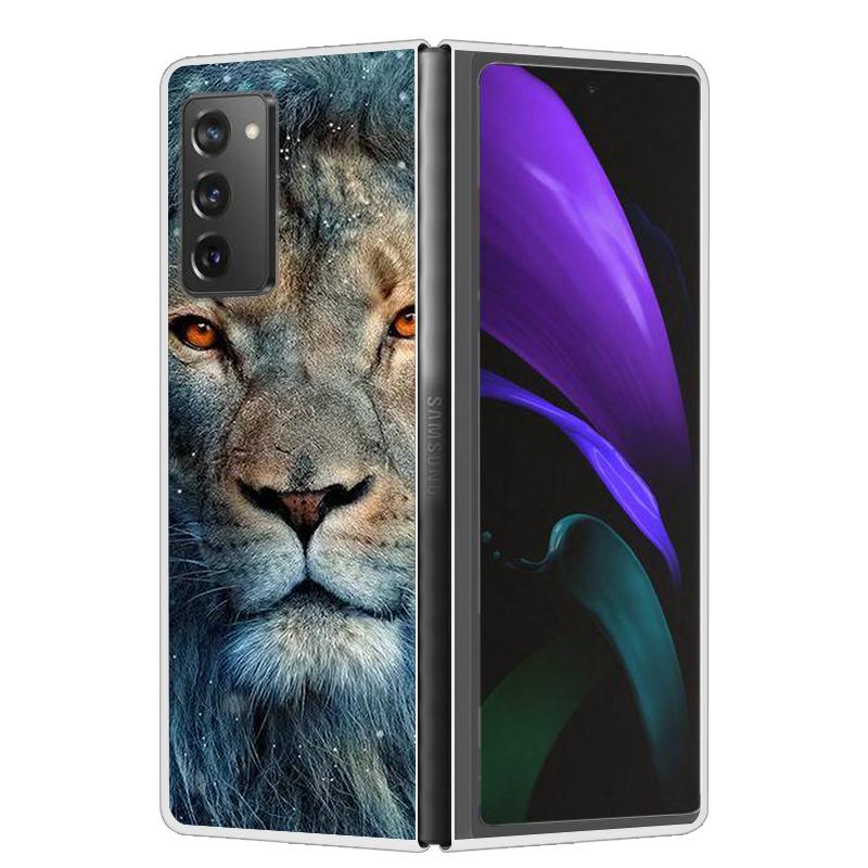 Крутой чехол для Samsung Z Fold 6 5 4 3 Чехол Жесткая прозрачная пластиковая крышка для Samsung Galaxy Z Fold 2 5 6 Чехол для телефона Funda ZFold2 Coque