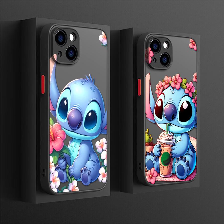 Чехол для iPhone 17 Pro Max 17e 7 8 SE Air XS XR 15 16 Plus 14 11 12 13 Mini Задняя крышка телефона Мультяшный Стич