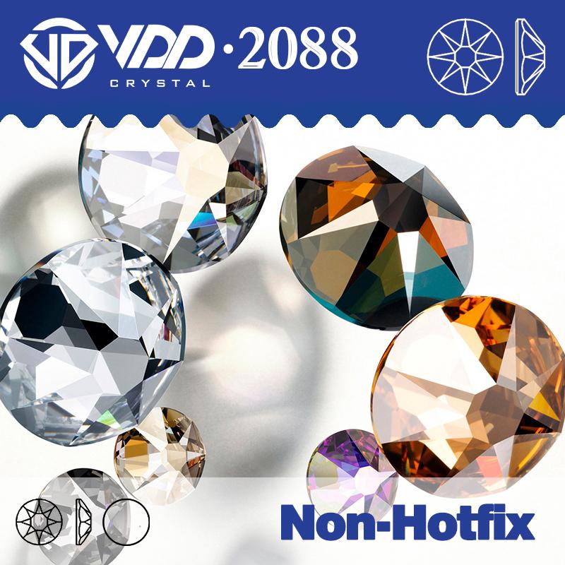VDD 022 Emerald SS16-SS30 2088 Rhinestones Crystal High Quality 8 Big 8 Small Flatback Stone for DIY Crafts Nail Art Decorations