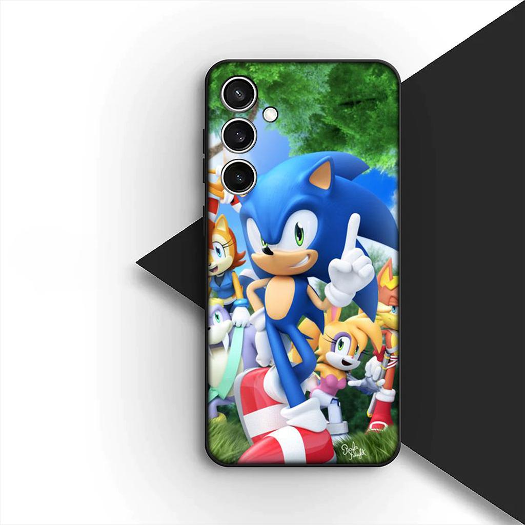 Cover for Samsung Galaxy S24 S25 S23 FE Ultra Plus S7 Edge S25+ S23+ A56 5G Casing Phone Case game S-Sonics Anime HedgehogS