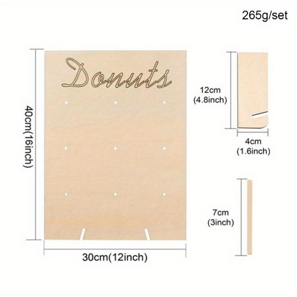 Многофункциональная деревянная стойка для пончиков на стену, деревенская свадебная декорация для стола, стойка для демонстрации пончиков