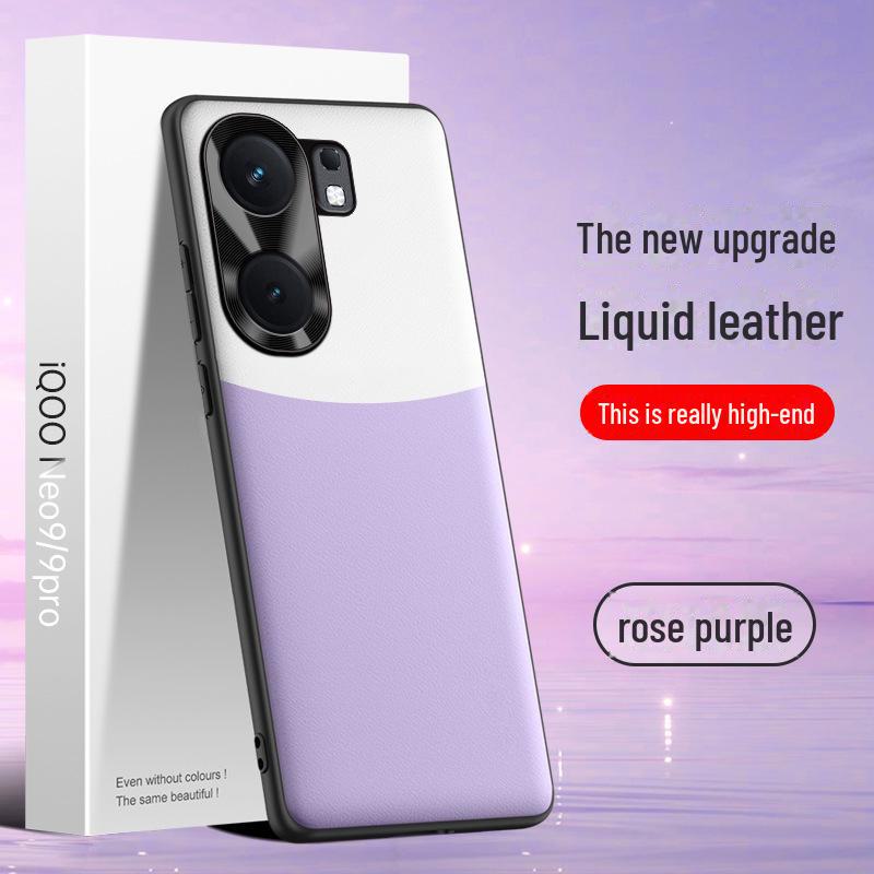 Защитный чехол из жидкой кожи для iQOO Neo9 — защита от падений и обрастания