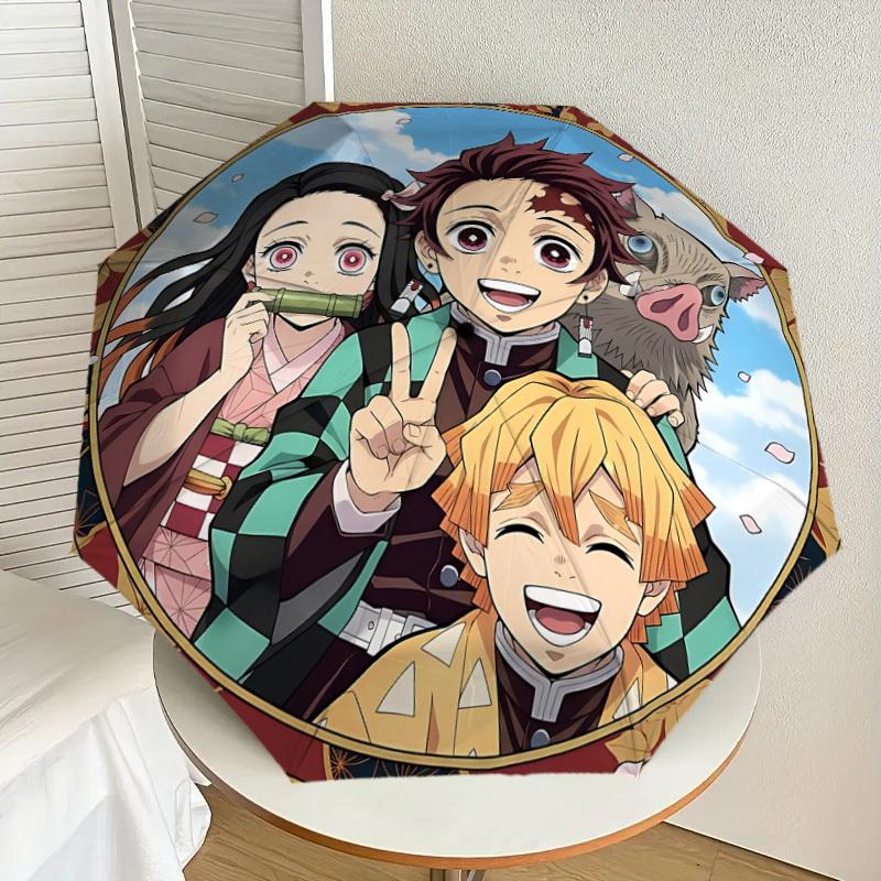 1PC Anime Characters Umbrella-8-Rib Reinforced, Automatic Open, Lightweight & Durable, Cute Fashion Accessory for Outdoor-P2707