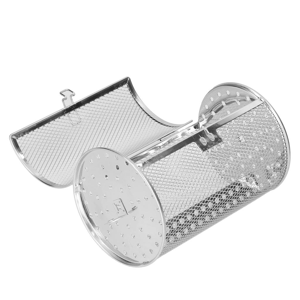 360 Degree Rotatable Fryer Basket Stainless Steel Baking Tool for Kitchen Electric Oven 12x12x18cm