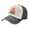Бейсболки Campfire Calcifier Fire, винтажные потертые джинсовые кепки Casquette для папы, стильные летние шапки в стиле унисекс, кепка