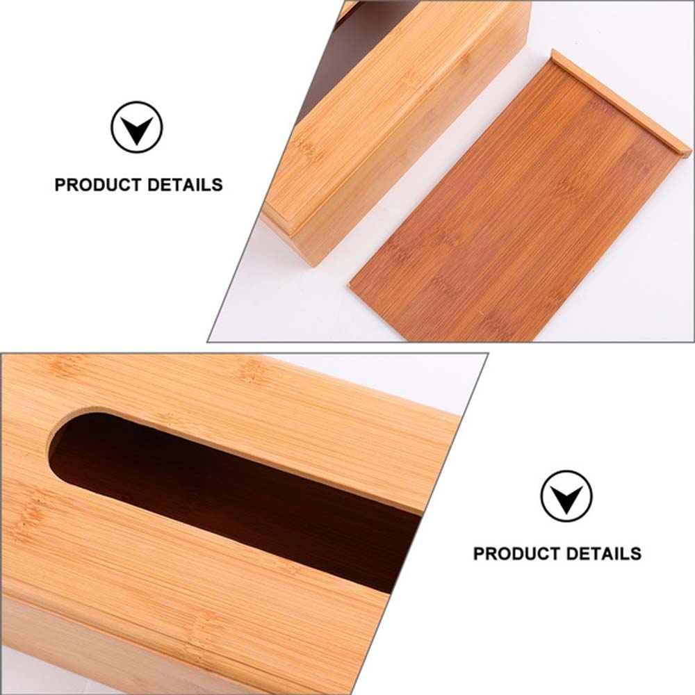 Table Decoration Bamboo Western restaurant Napkin holder Tissue Rack Storage box Tissue Holder