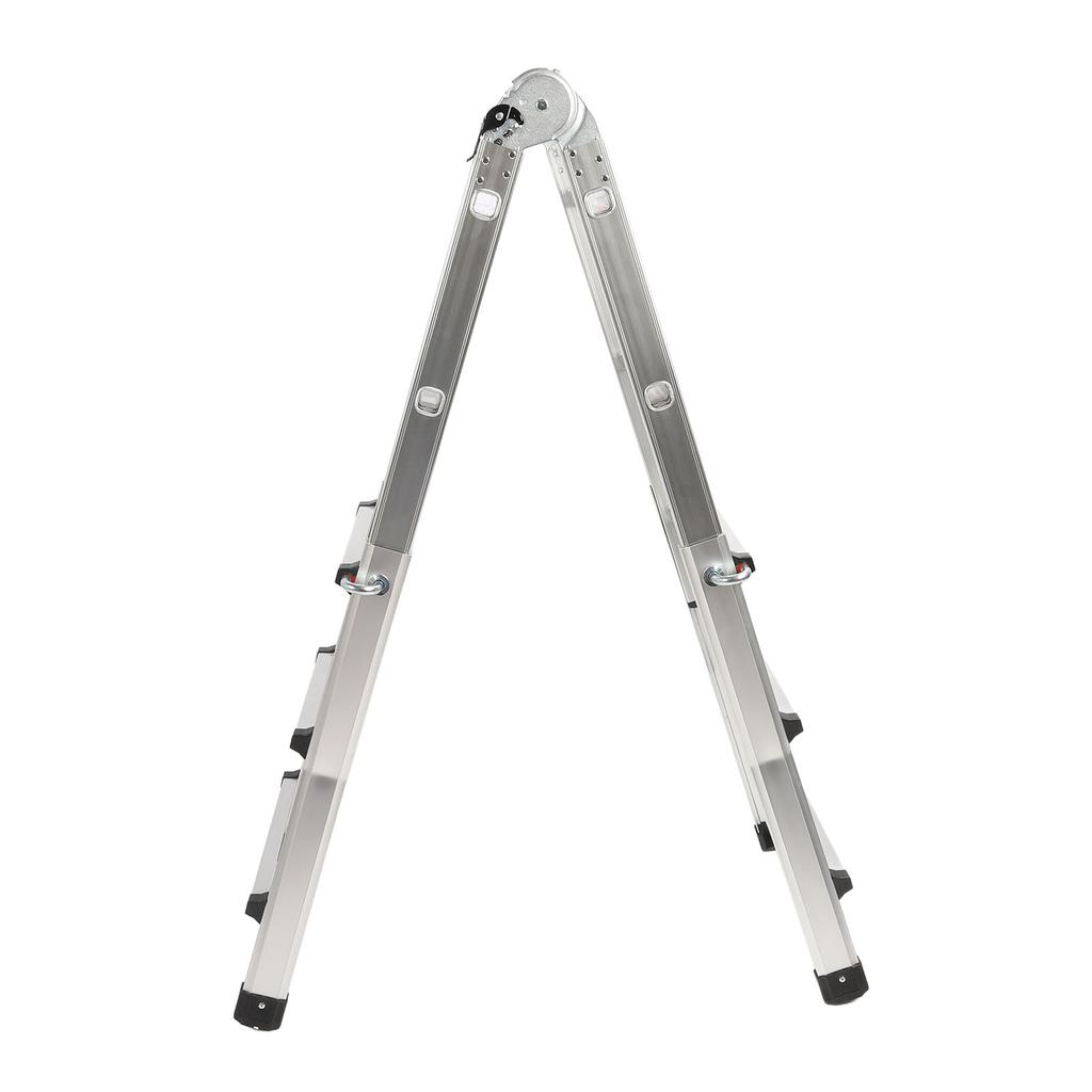 Телескопическая стремянка А-образная складная лестница из алюминиевого сплава с широкими ножками, грузоподъемность 330 фунтов