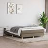 3120610 vidaXL Spring Bed Base Taupe 140x190 Cm Fabric