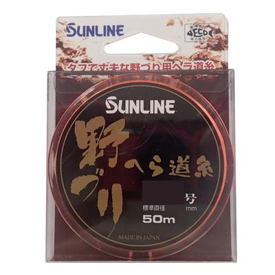 SUNLINE Нейлоновая леска для дикой рыбалки, 50 м, Размер 3, Оранжевый всплеск