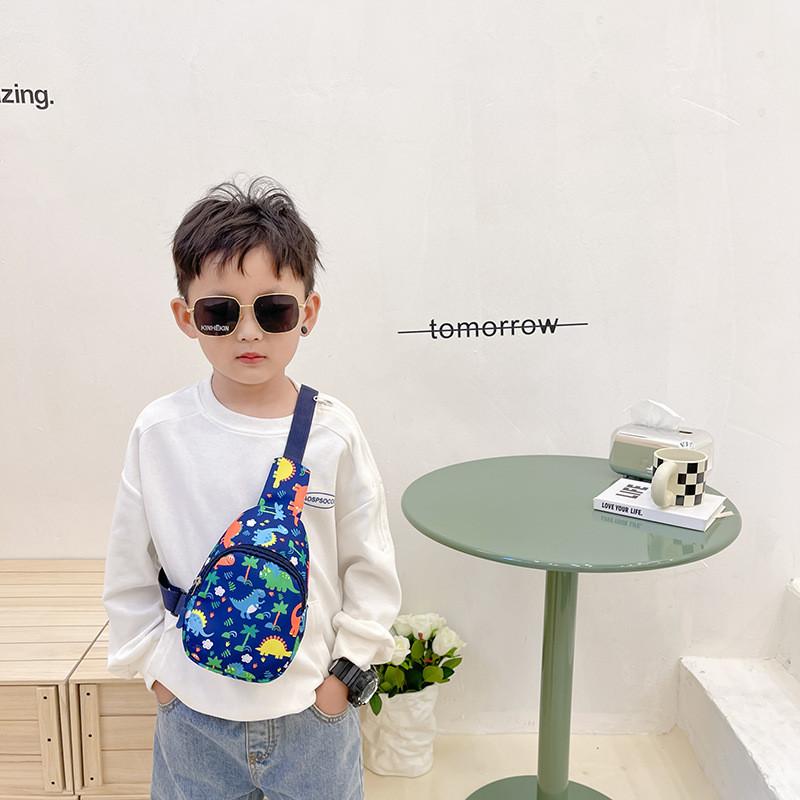 High Quality Children's Dinosaur Chest Bag Cute Cartoon Print Sling Bag For Kids