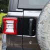 For 2018- Jeep Wrangler JL ABS Black Rear Tailgate Door Handle Panel Trim 3P