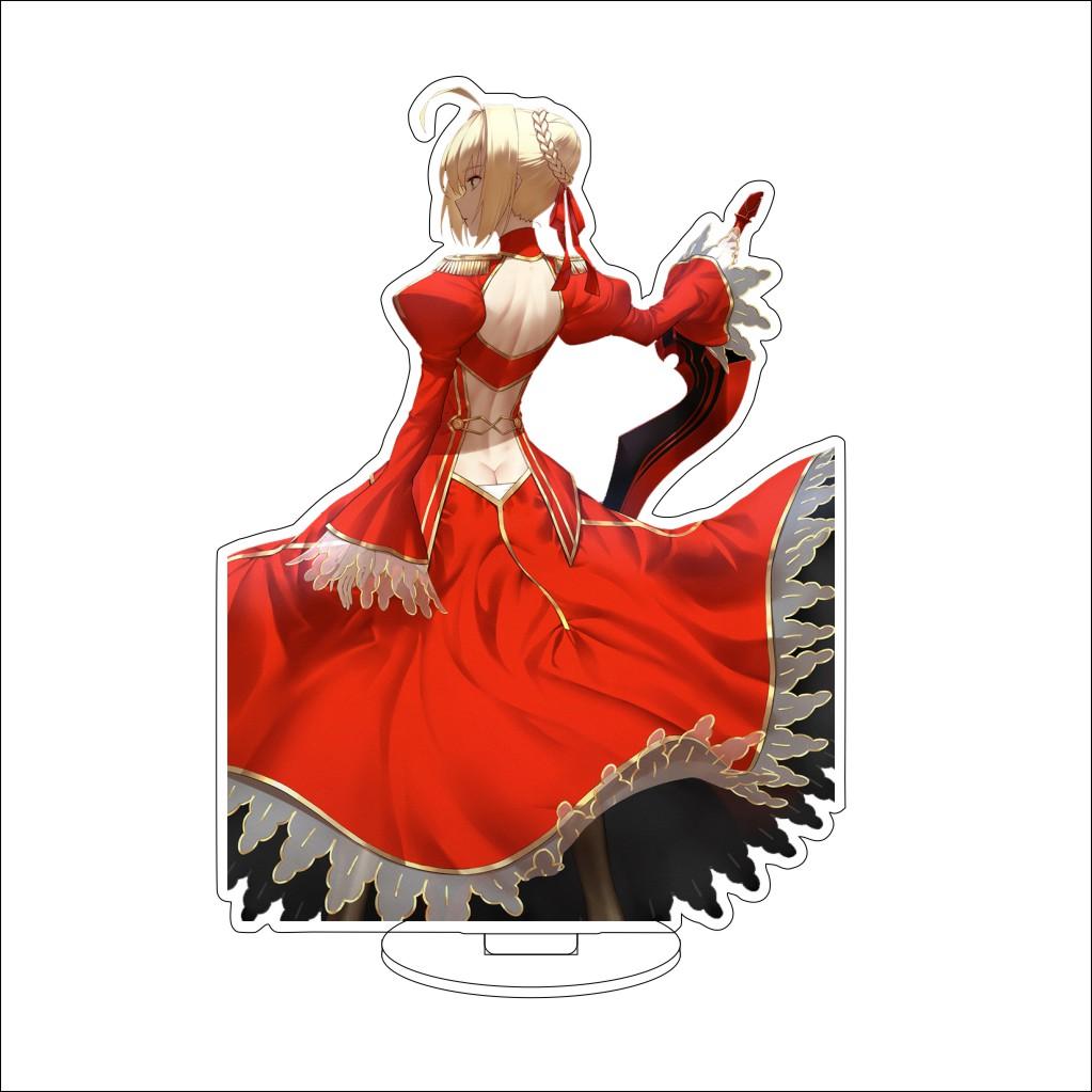 16 см Аниме Fate stay night Косплей Акриловая подставка Украшения Сакура Мато/Иллиясвиль фон Айнцберн Фигурка-подставка Хэллоуин Подарки