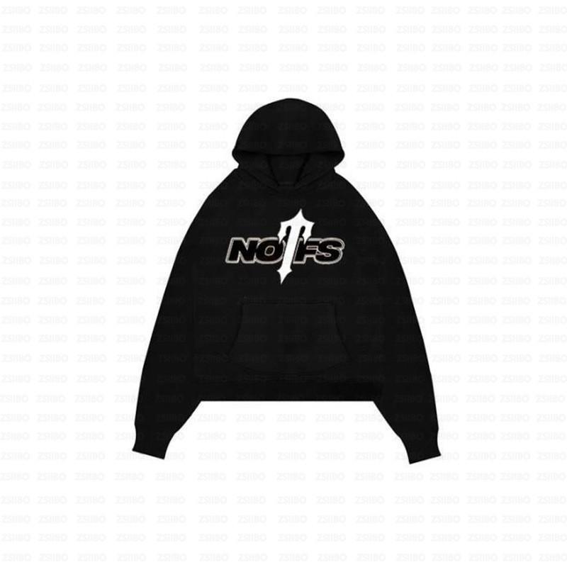 Сет из худи и штанов Y2K Streetwear Серый Nofs X Trapstar Свободный Повседневный Пуловер