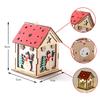 Christmas Glowing Cabin Wooden Pendant Luminous Decor Lamp Custom Lights House Lantern Battery Oprated Led Table Lamps Ornaments
