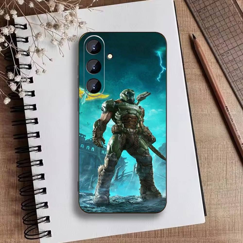 Чехол для телефона G-Game D-doom Для Samsung Galaxy A73, A21s, A22, A31, A52, A53, A71, A41 Мягкий черный корпус