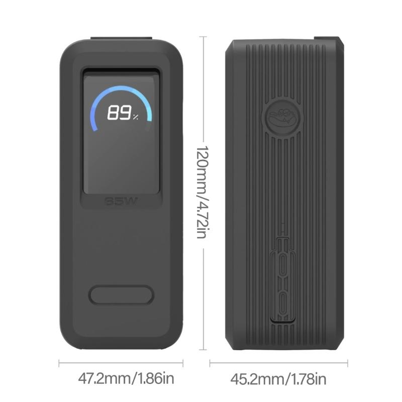 Портативный силиконовый чехол-сумка для хранения с защитой для Power Bank 2-в-1 65 Вт 9600 мАч, только чехол