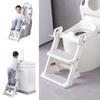 Детское сиденье для приучения к туалету с регулируемой высотой лестницы Складная стремянка Нескользящие накладки Приучающий к горшку Нескользящая лестница для приучения к туалету