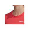 adidas Хлопковая спортивная футболка с тремя полосками и короткими рукавами, женские топы, розовые FM6431