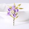 Blucome New Artistic Peach-blossom Brooch Gentle Fresh Flower Plant Pin Women Party Office Brooch Pin Gifts