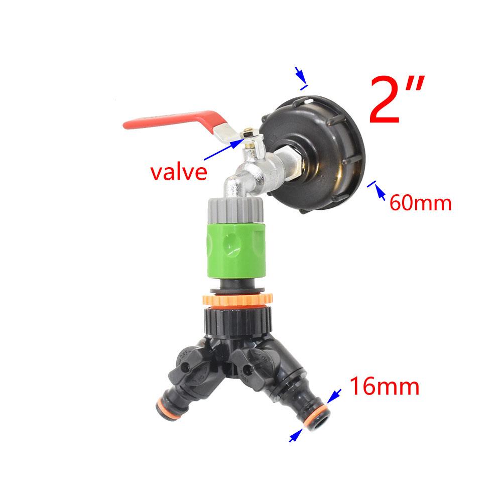 Адаптер для IBC-бака для фермы, резьба 1/2", 3/4", 1", клапан для полива, сменный клапан, садовые водяные разъемы, сливная муфта