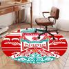 Custom Name Liverpool Football Club Printed Round Rug Carpet Chair Rug Area Rug Entryway Doormats,for Office Chair Living Room Bedroom Kitchen Room.