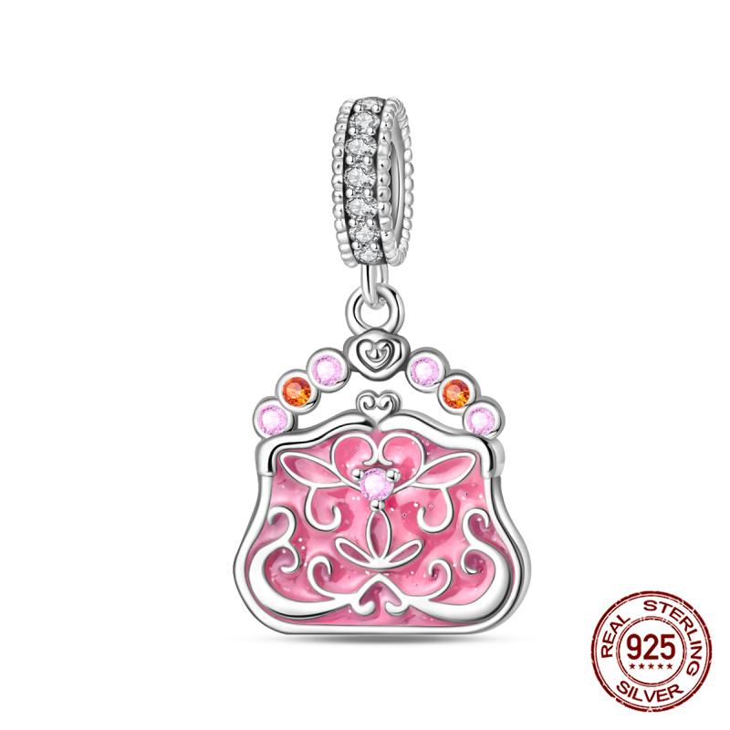 New 925 Silver Pumpkin Car Princess & Cactus Charms Fit 925 Bracelet Jewelry Making For Women Gift