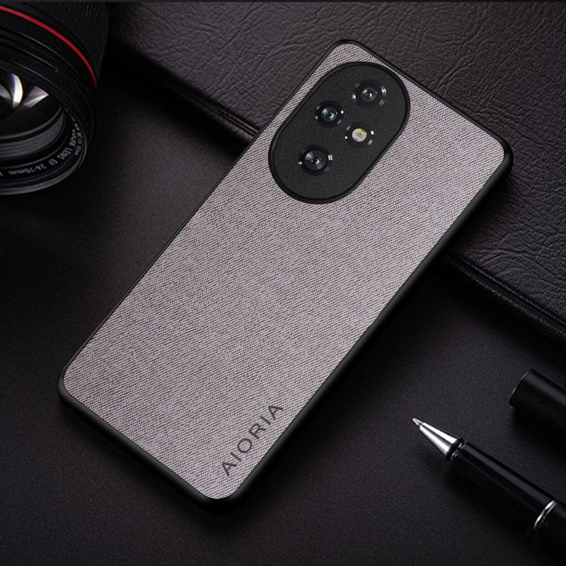 Чехол для Honor 200 Pro Lite в деловом стиле, прочный текстильный кожаный чехол